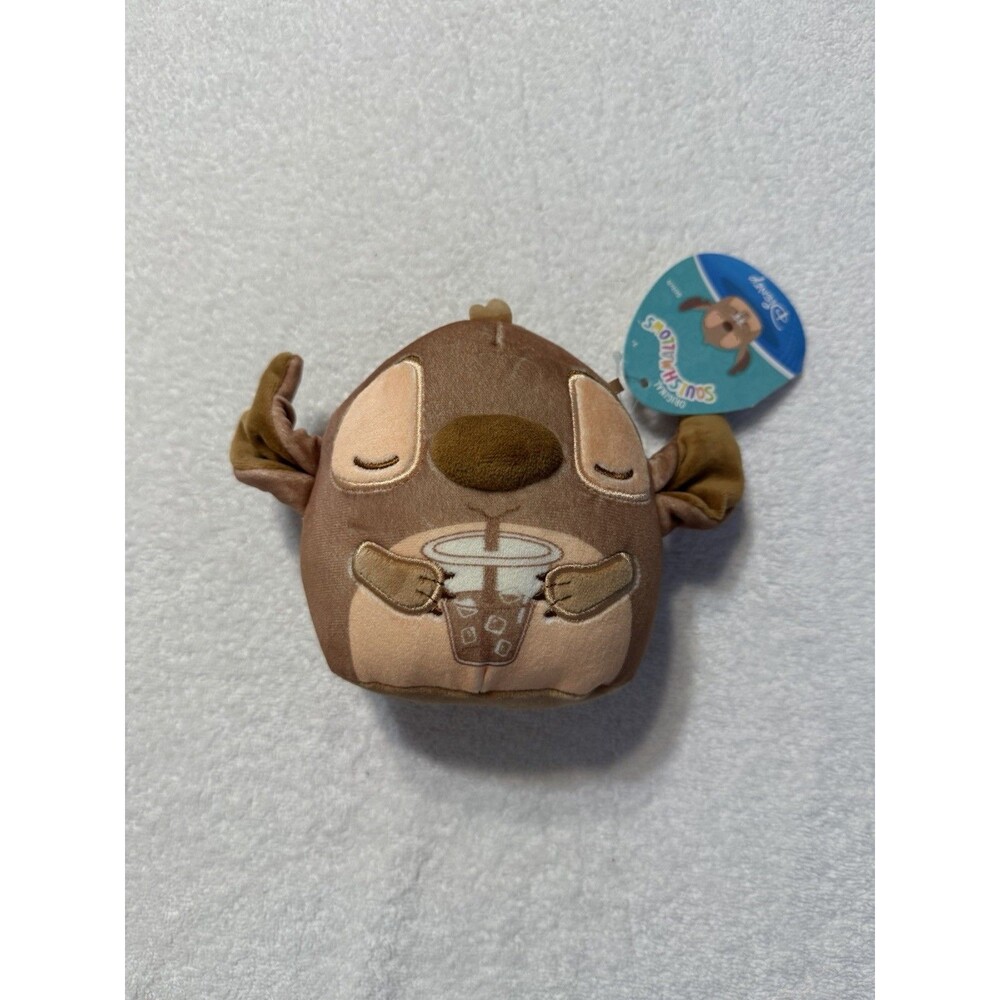 Disney Squishmallows Stitch Caramel Coffee Cup 5" Plush Mystery Squad